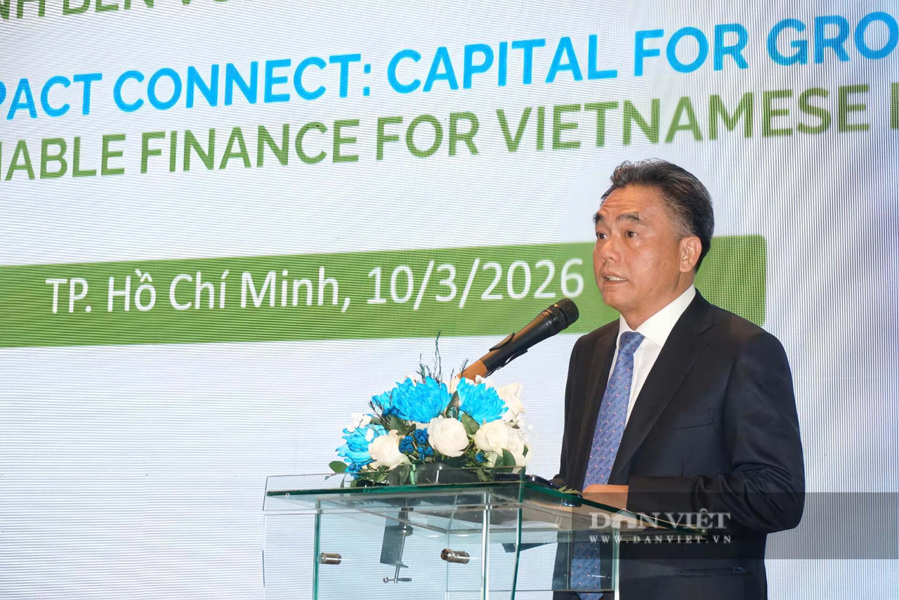 &Ocirc;ng Nguyễn Lộc H&agrave;, Ph&oacute; Chủ tịch UBND TP.HCM, tại diễn đ&agrave;n về nguồn t&agrave;i ch&iacute;nh bền vững cho doanh nghiệp ng&agrave;y 10/3. Ảnh: T. Thụy