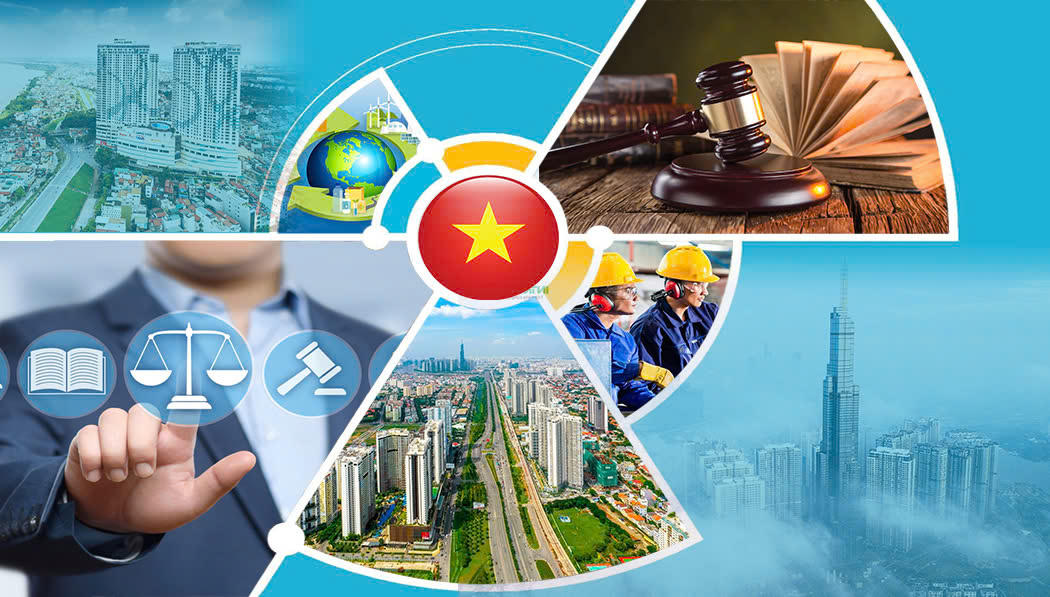 Mục ti&ecirc;u của việc ho&agrave;n thiện cấu tr&uacute;c hệ thống ph&aacute;p luật l&agrave; tạo lập được cấu tr&uacute;c hệ thống ph&aacute;p luật hiện đại, hợp l&yacute;, khoa học, bao qu&aacute;t đầy đủ c&aacute;c lĩnh vực đời sống x&atilde; hội, th&uacute;c đẩy kiến tạo. Ảnh minh họa.