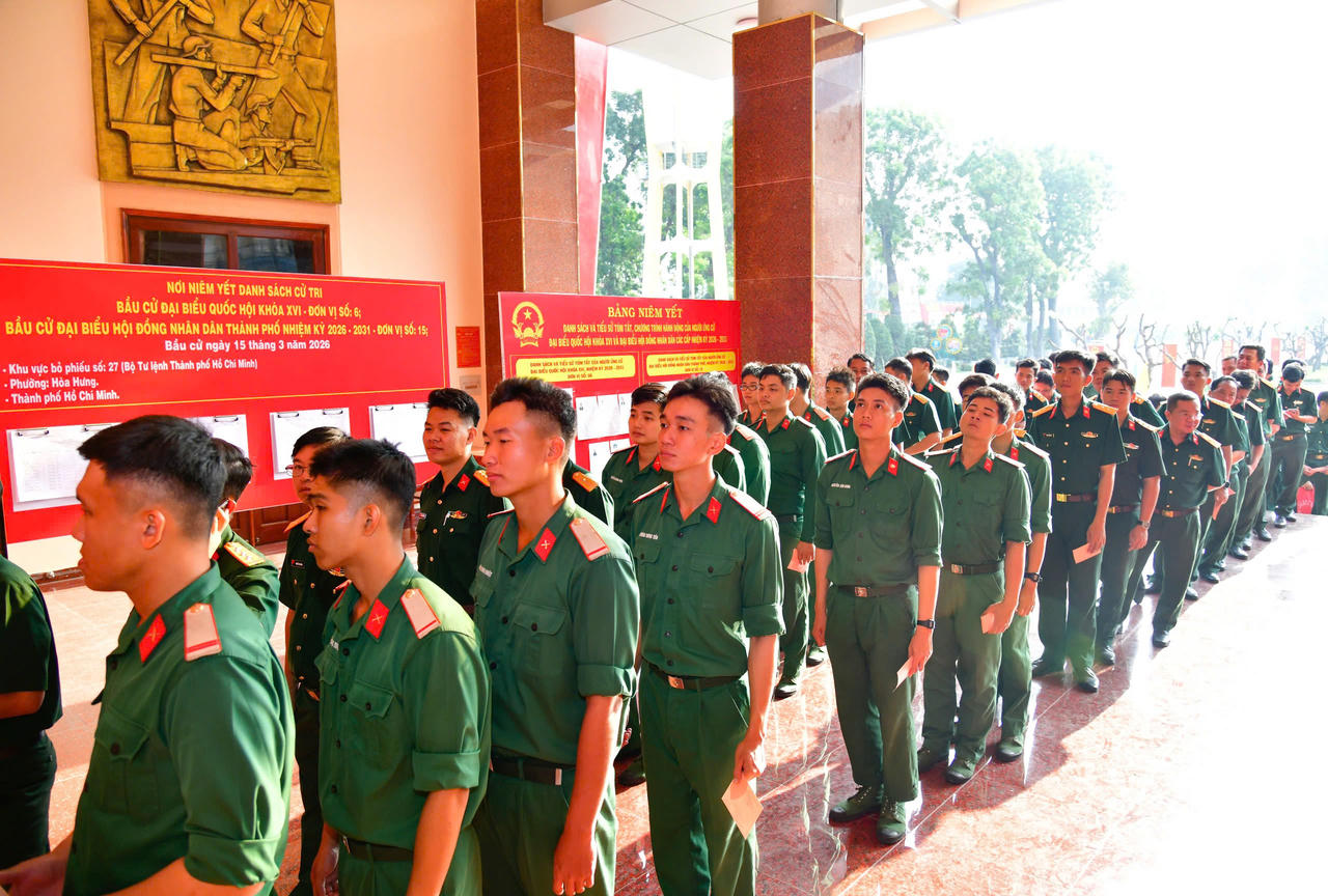 Lực lượng vũ trang TP.HCM nghiêm túc, dân chủ tham gia Ngày hội bầu cử của toàn dân