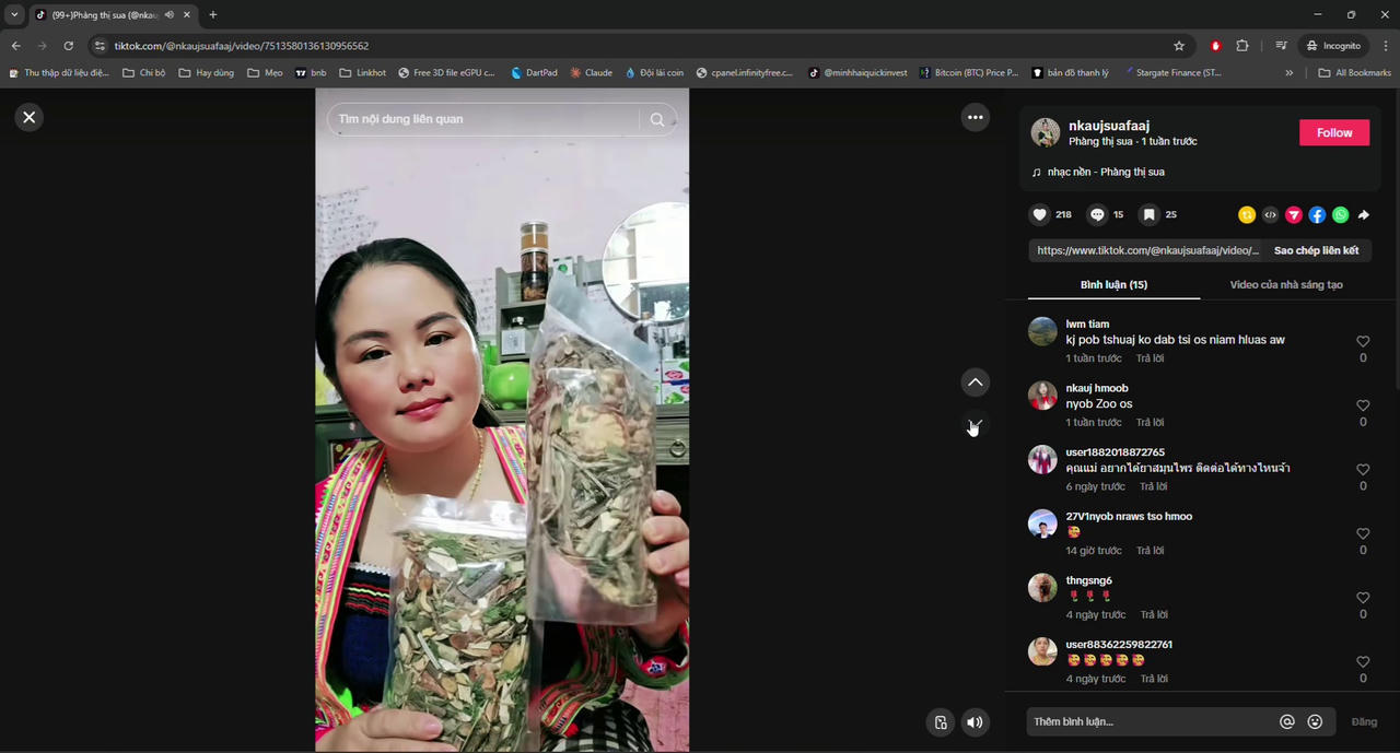 Đối tượng Ph&agrave;ng Thị Sua b&aacute;n 'thuốc nam' tr&ecirc;n nền tảng mạng x&atilde; hội.&nbsp;(Ảnh: Bộ C&ocirc;ng an)