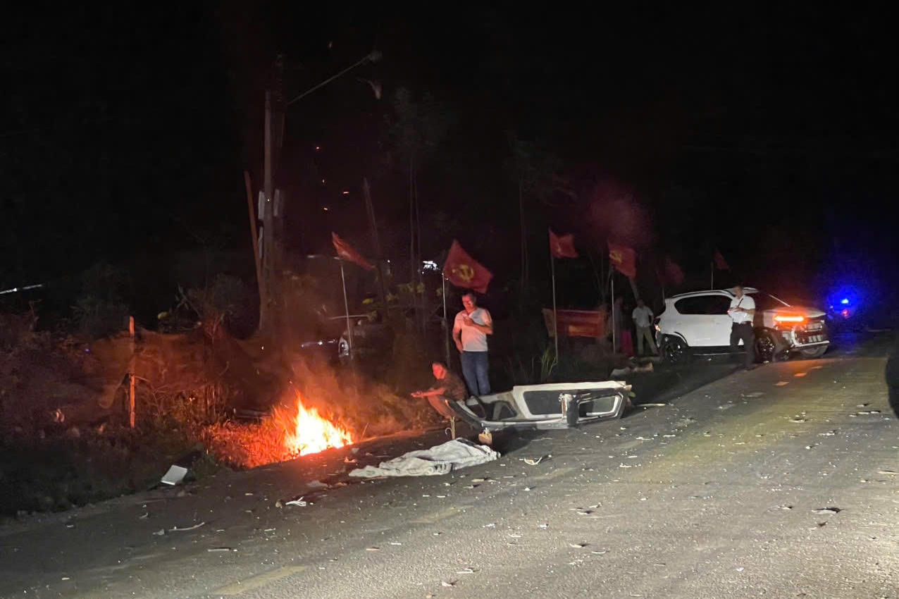 Hiện trường vụ tai nạn (Ảnh: BCA).