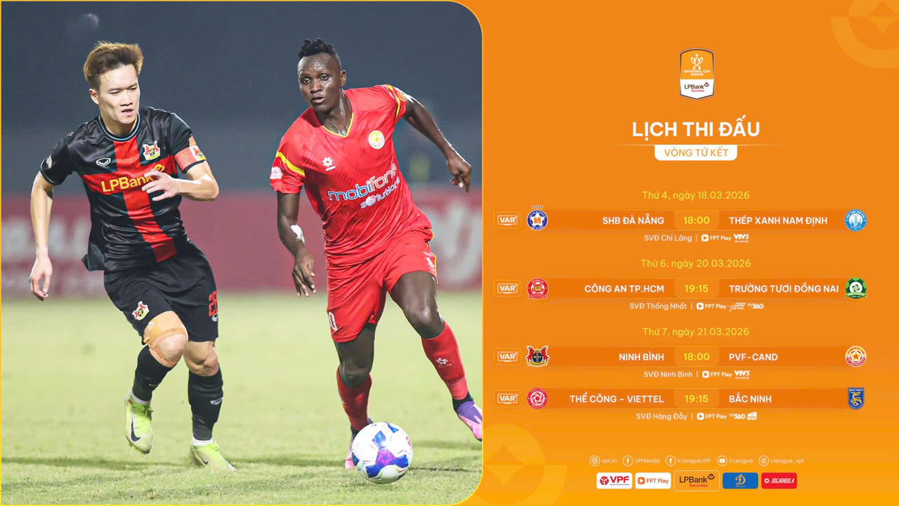 Tứ kết c&uacute;p Quốc gia: Ninh B&igrave;nh v&agrave;o b&aacute;n kết?