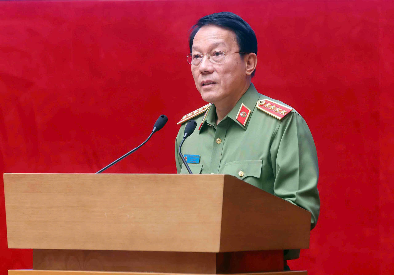 Bộ trưởng Lương Tam Quang ph&aacute;t biểu tại buổi Lễ.