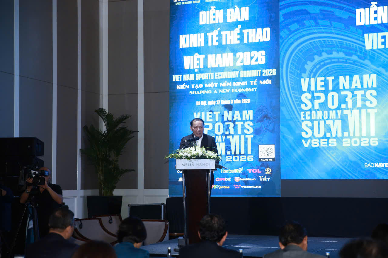 Bộ trưởng Bộ VHTT&amp;amp;DL Nguyễn Văn Hùng ph&aacute;t biểu tại sự kiện. Nguồn: Bộ VHTTDL