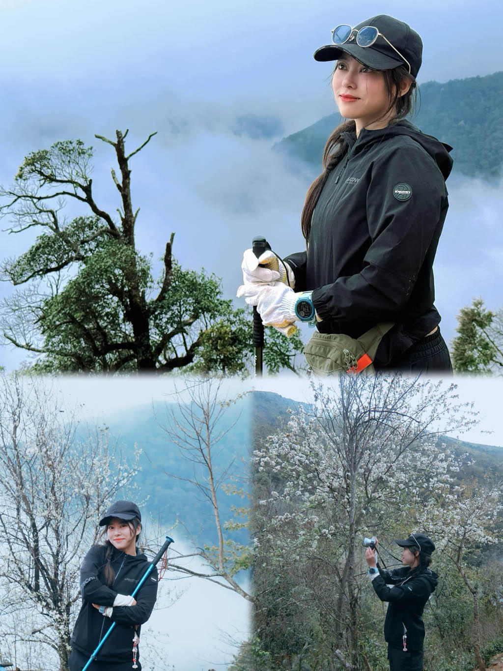 Khung cảnh Bạch Dương chinh phục đỉnh n&uacute;i T&agrave; Ch&igrave; Nh&ugrave;.