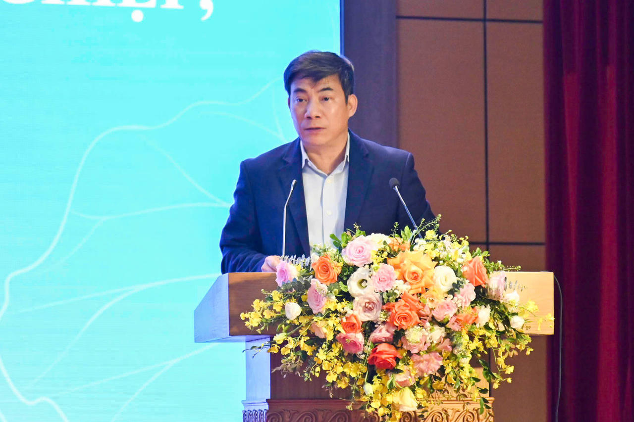 &Ocirc;ng Nguyễn Hồng Hải- Cục trưởng Cục Ph&aacute;p luật d&acirc;n sự - kinh tế ph&aacute;t biểu.