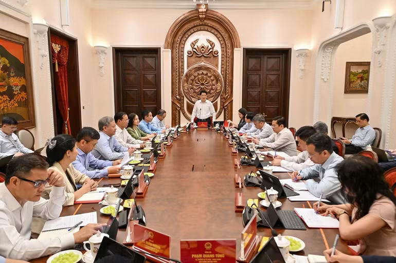 To&agrave;n cảnh buổi l&agrave;m việc. Ảnh: nhandan.vn