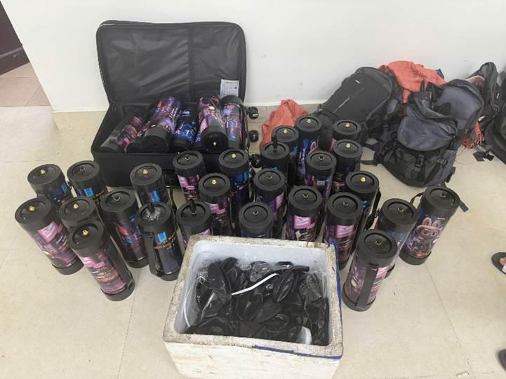 Tang vật cơ quan C&ocirc;ng an thu giữ (Ảnh: CACC)