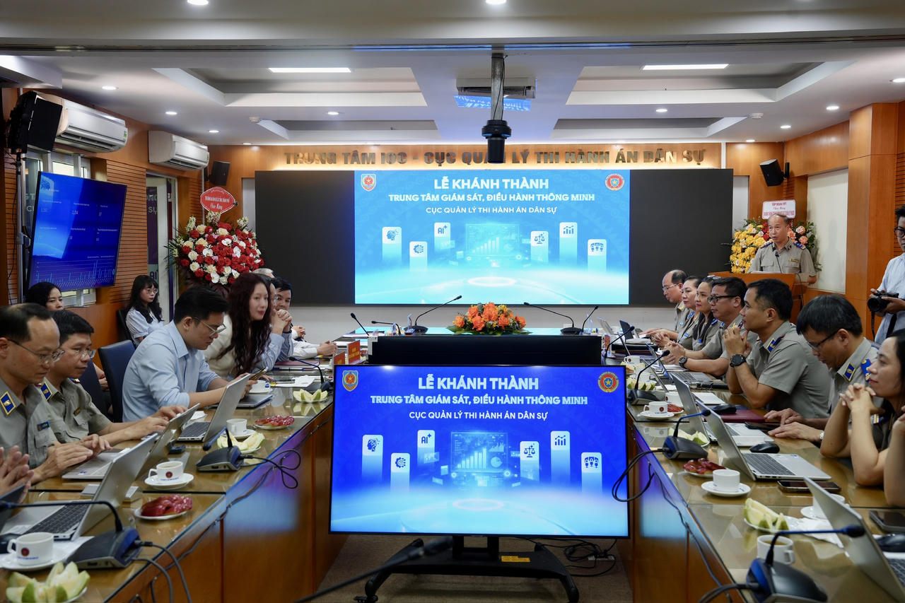 Kh&aacute;nh th&agrave;nh Trung t&acirc;m gi&aacute;m s&aacute;t, điều h&agrave;nh th&ocirc;ng minh Cục Quản l&yacute; Thi h&agrave;nh &aacute;n d&acirc;n sự