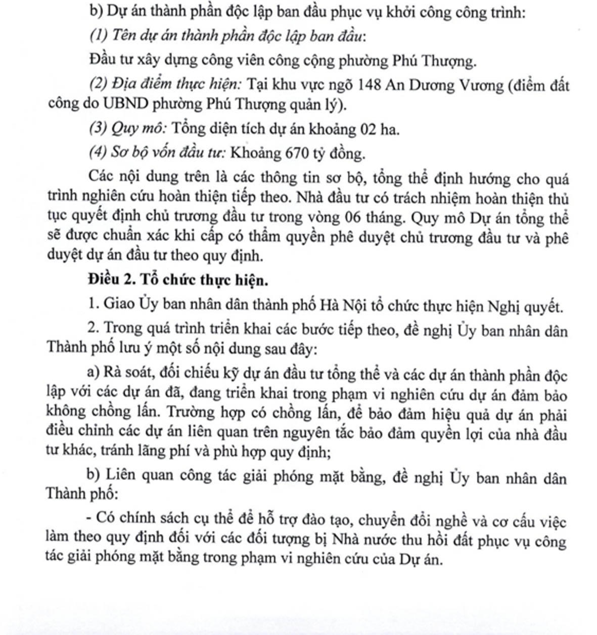 Nghị quyết 498 quy định địa điểm dự &aacute;n tại khu vực ng&otilde; 148, nhưng phường lại thu hồi đất ở ng&otilde; 150.