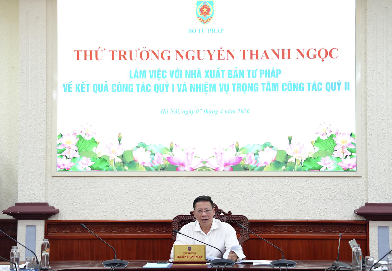 Thứ trưởng Nguyễn Thanh Ngọc ph&aacute;t biểu kết luận.