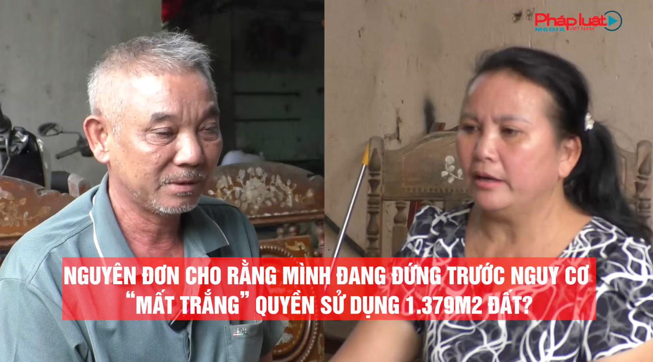 B&agrave; Đỗ Thị Hạt (b&ecirc;n tr&aacute;i) v&agrave; &ocirc;ng Đỗ Văn Chinh l&agrave; nguy&ecirc;n đơn trong vụ &aacute;n.