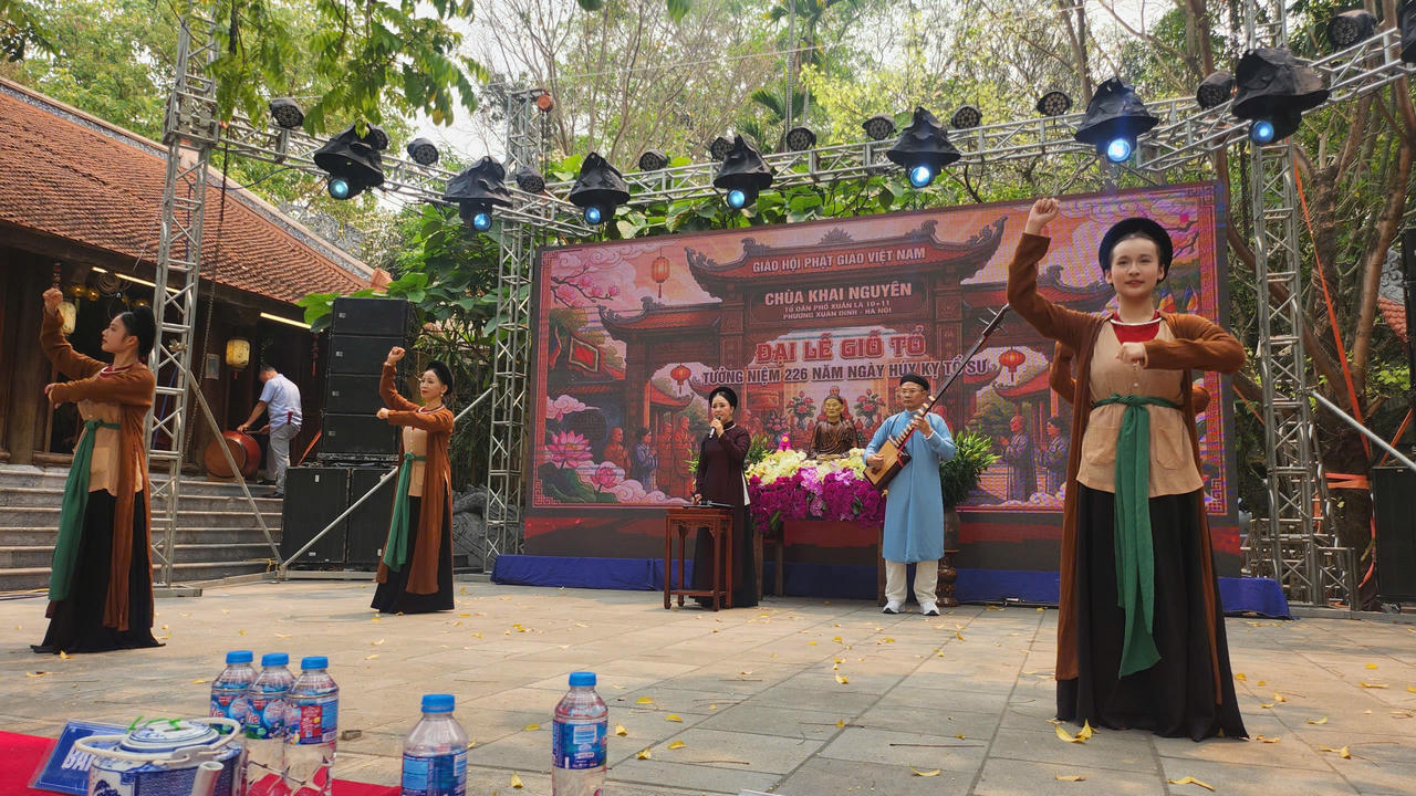 Lễ Giỗ Tổ chùa Khai Nguyên, mạch nguồn tâm linh và văn hóa giữa lòng Tây Hồ