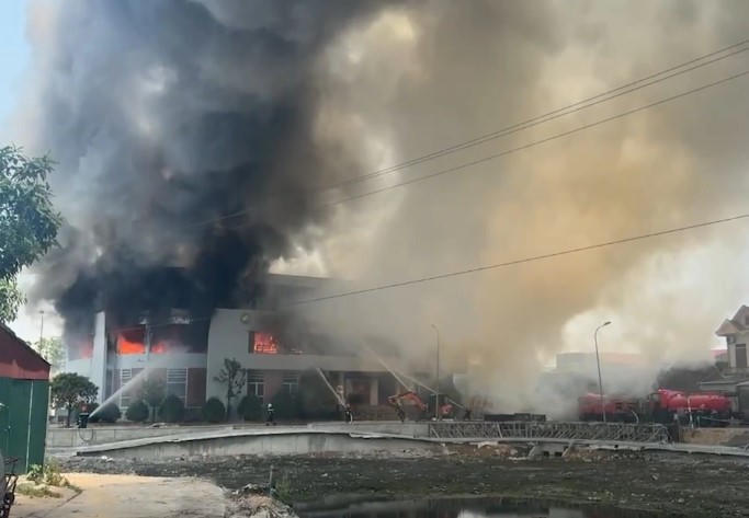 Hiện trường vụ ch&aacute;y.