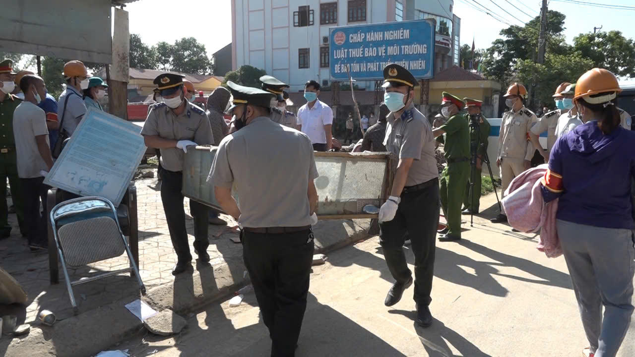 Một vụ phải tiến h&agrave;nh cưỡng chế thi h&agrave;nh &aacute;n tại tỉnh Điện Bi&ecirc;n.