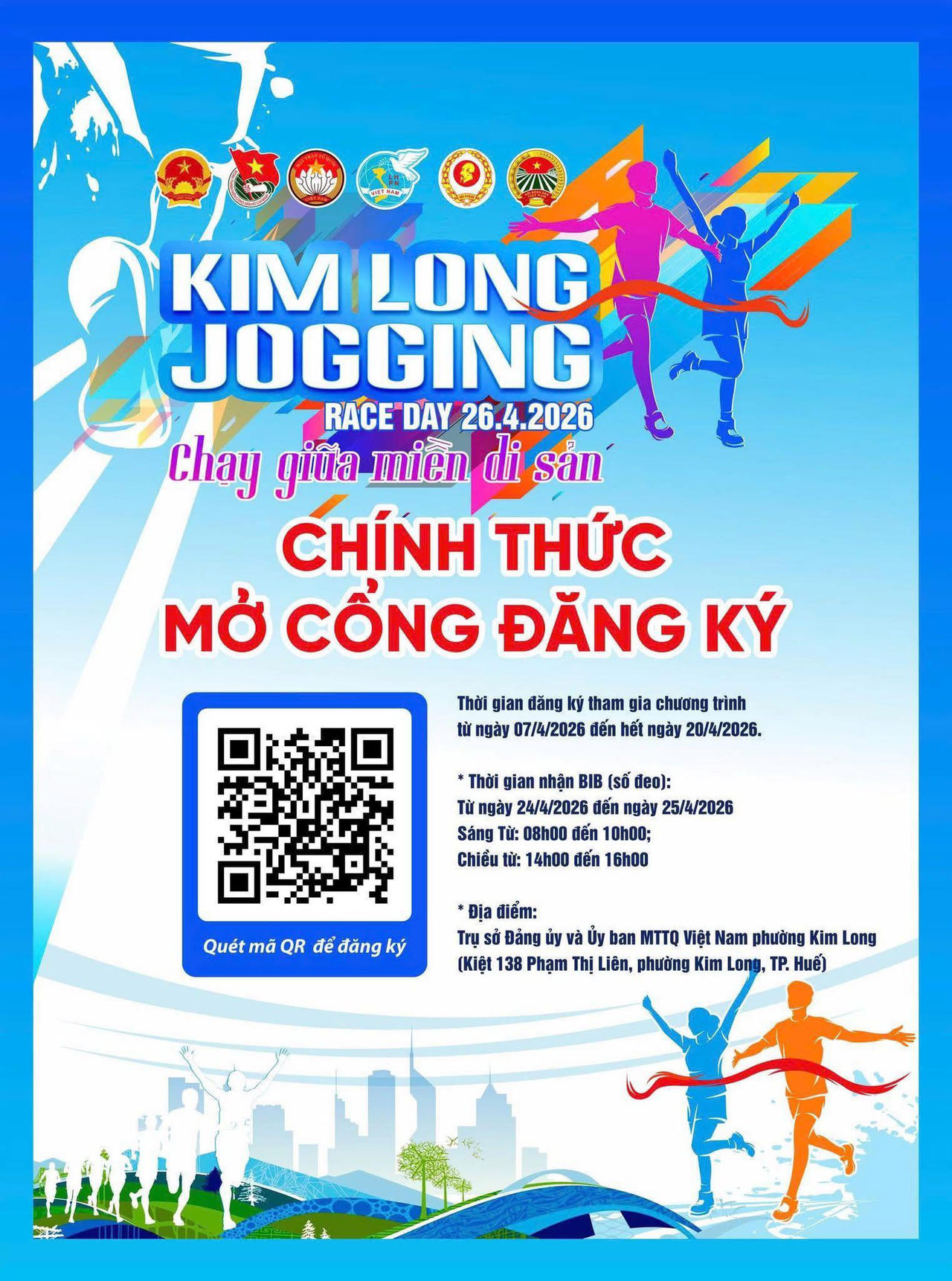 Kim Long Jogging 2026 nơi kết nối thể thao, văn h&oacute;a v&agrave; tr&aacute;ch nhiệm x&atilde; hội