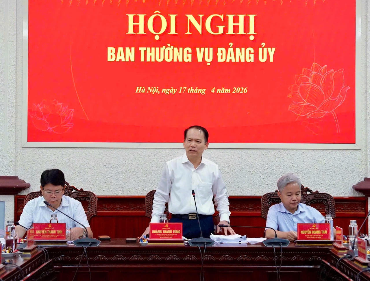 Bộ trưởng Ho&agrave;ng Thanh T&ugrave;ng ph&aacute;t biểu