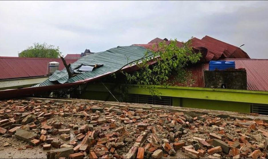 Mưa đá, dông lốc xuất hiện ở một số xã, phường tỉnh Thanh Hóa