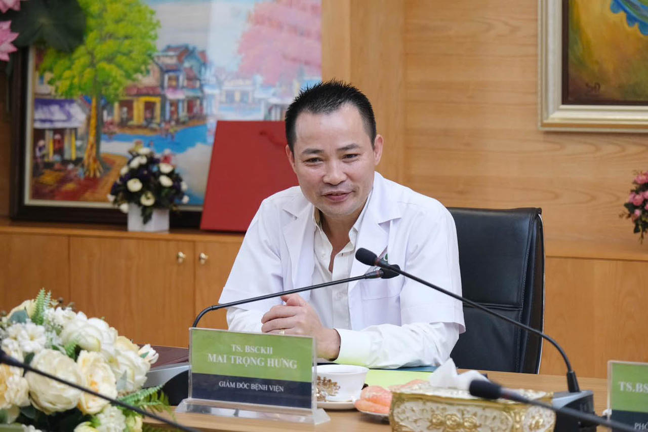 Tiến sĩ, b&aacute;c sĩ Mai Trọng Hưng - Gi&aacute;m đốc Bệnh viện Phụ sản H&agrave; Nội.