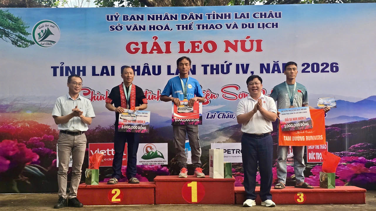 Bế mạc Giải leo n&uacute;i tỉnh Lai Ch&acirc;u lần thứ IV năm 2026