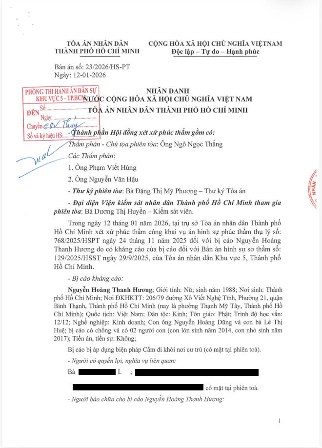 Vụ án “góp tiền đáo hạn” tại TP Hồ Chí Minh: Một bên bị xử tội cho vay lãi nặng, một bên bị kiến nghị điều tra hành vi chiếm đoạt tài sản