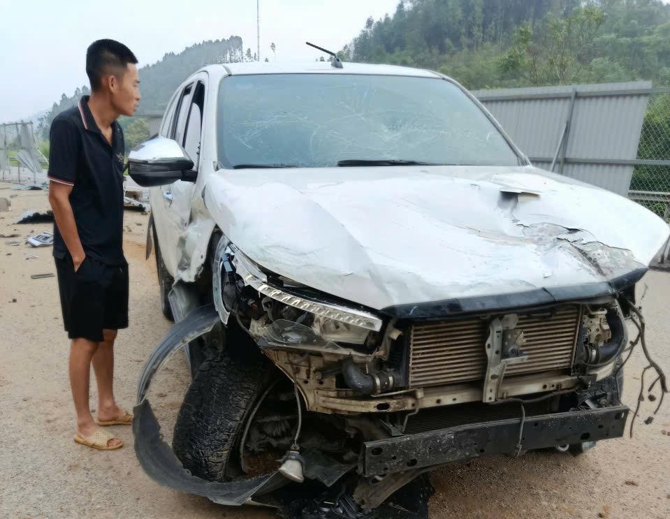 Hiện trường vụ tai nạn.