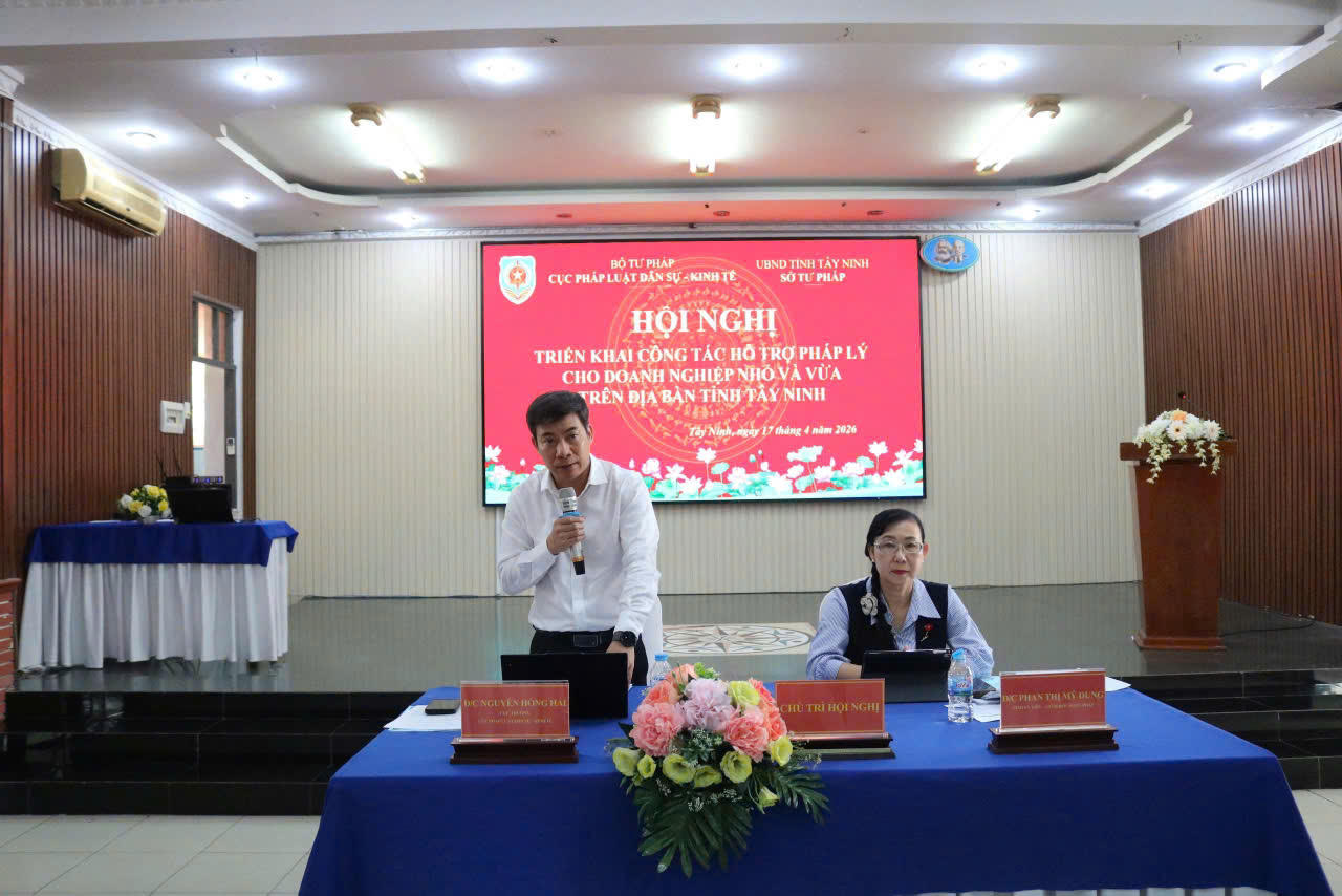 Cục trưởng Cục Ph&aacute;p luật d&acirc;n sự - kinh tế Nguyễn Hồng Hải  ph&aacute;t biểu