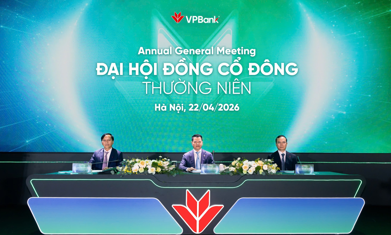 ĐHĐCĐ VPBank (VPB) 2026: Mục ti&ecirc;u tăng vốn l&ecirc;n 106.200 tỷ đồng, lợi nhuận đạt 41.323 tỷ