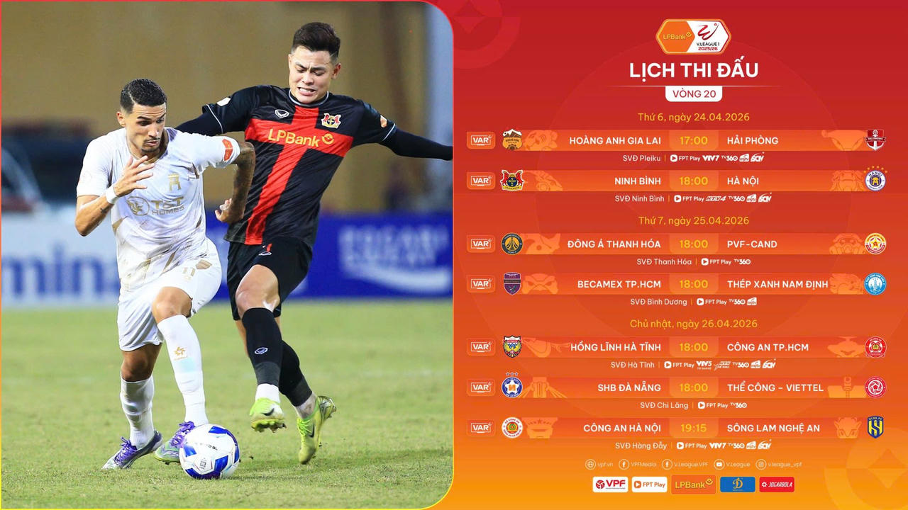 V&ograve;ng 20 V.League 2025/26: 'Đại chiến' của nh&agrave; gi&agrave;u