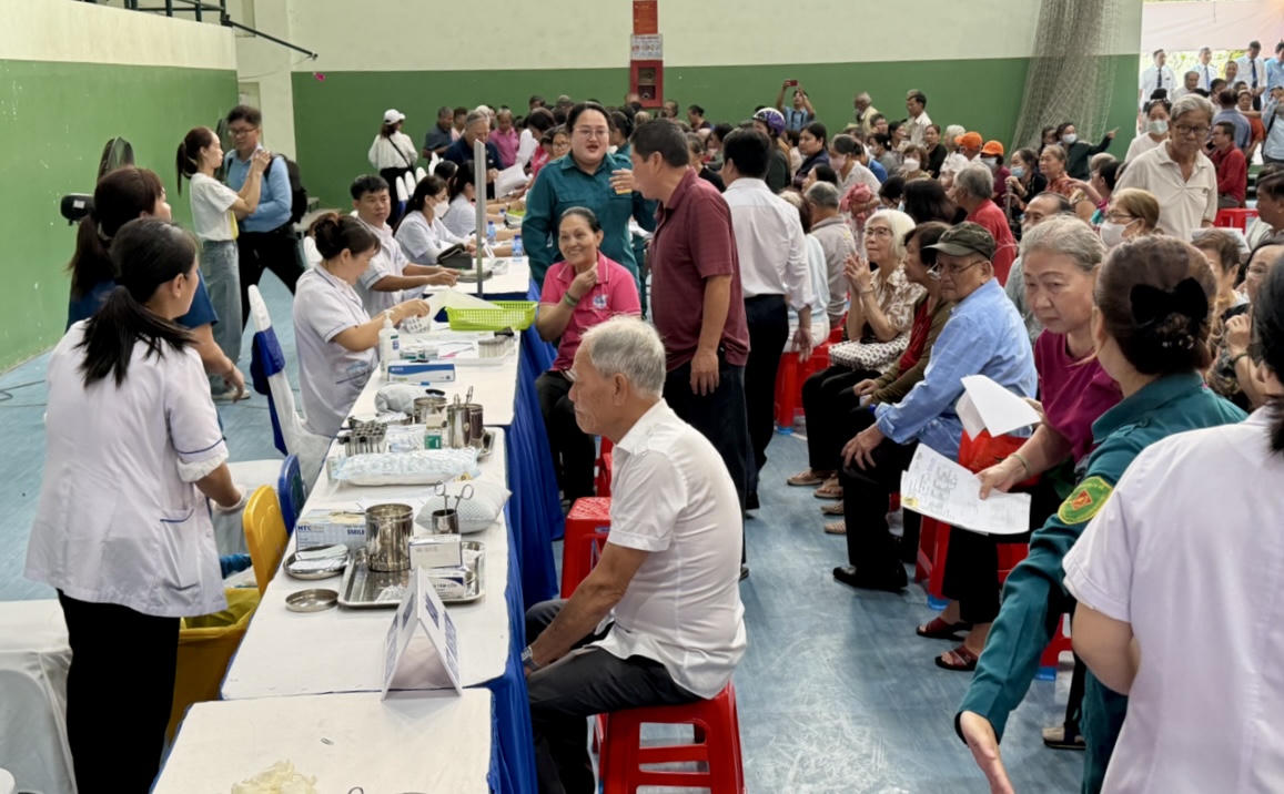 TP Hồ Ch&iacute; Minh đồng loạt triển khai kh&aacute;m, s&agrave;ng lọc miễn ph&iacute; cho người d&acirc;n tại 168 phường, x&atilde;, đặc khu. (Nguồn: Sở Y tế TP Hồ Ch&iacute; Minh)