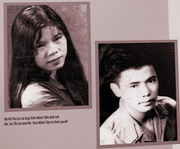 B&agrave; Vũ Thị Lui v&agrave; &ocirc;ng Trần Minh Tiến thời trẻ. Nguồn: BTPNVN.