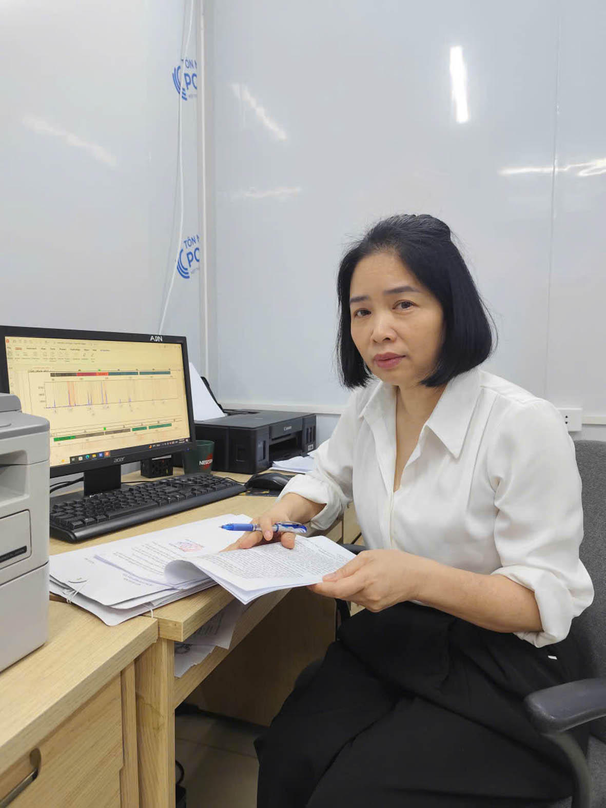 B&agrave; Nguyễn Thị Ngọc Yến, Gi&aacute;m đốc Trung t&acirc;m Ph&aacute;p y H&agrave; Nội.