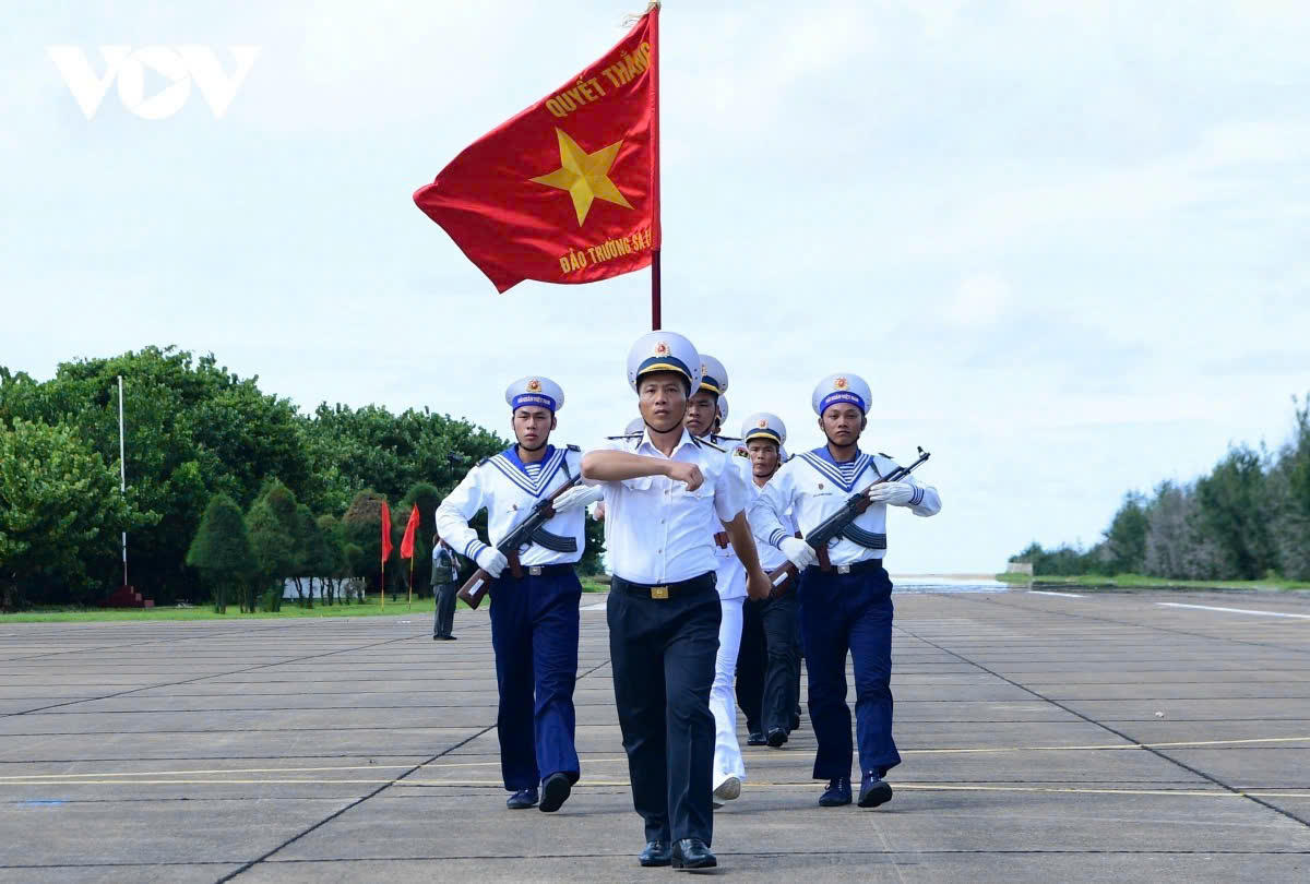 Trung t&aacute; Vũ Đức Quỳnh, Chỉ huy trưởng Đảo Trường Sa. Ảnh VOV