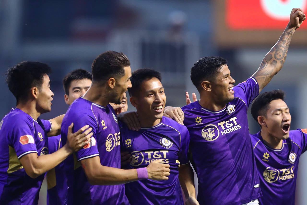 H&agrave; Nội FC quyết t&acirc;m c&oacute; 3 điểm để đua tranh vị tr&iacute; nh&igrave; bảng xếp hạng V.League 2025/26 (Ảnh VPF)