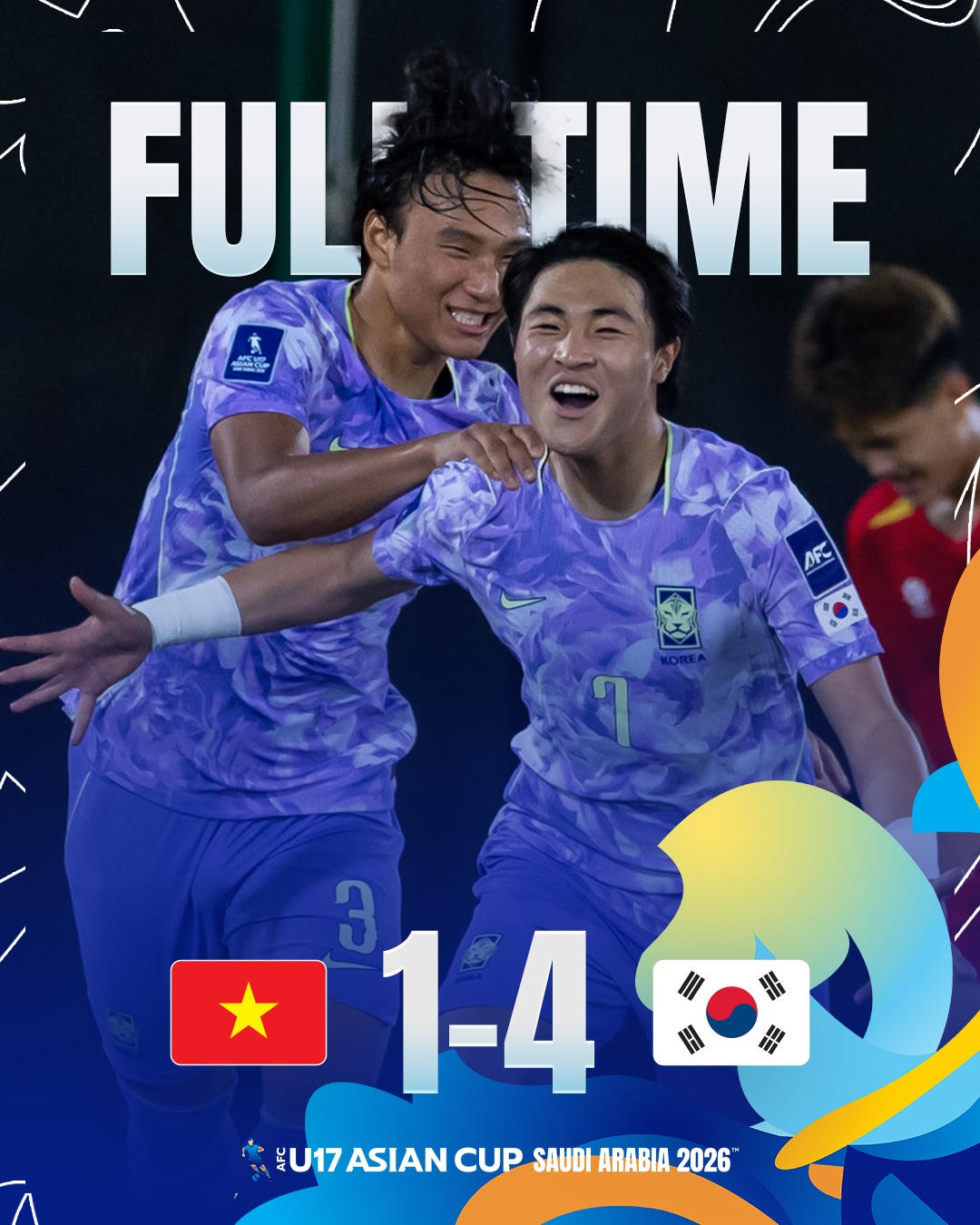 U17 Việt Nam thua  U17 H&agrave;n Quốc trong những ph&uacute;t cuối trận đấu