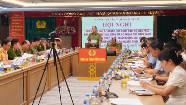 Ban Tổ chức họp b&agrave;n c&ocirc;ng t&aacute;c chuẩn bị Hội thao v&agrave; Li&ecirc;n hoan nghệ thuật quần ch&uacute;ng lực lượng An ninh nh&acirc;n d&acirc;n năm 2026 tại Quảng Ninh.