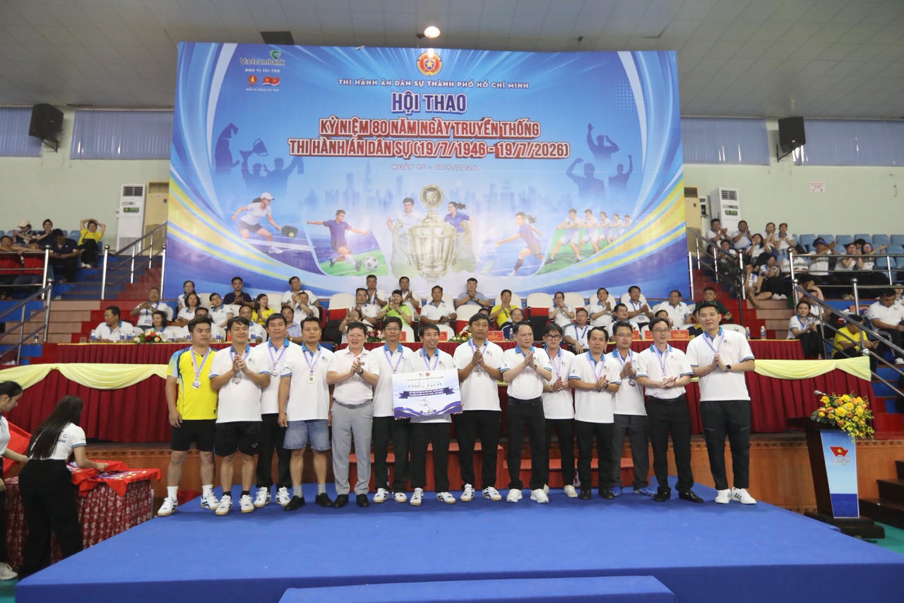 TP. Hồ Chí Minh: Bế mạc Hội thao chào mừng kỷ niệm 80 năm Ngày truyền thống Thi hành án dân sự