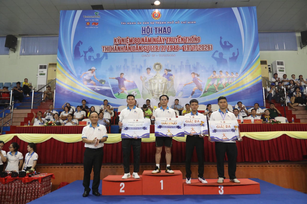 TP. Hồ Chí Minh: Bế mạc Hội thao chào mừng kỷ niệm 80 năm Ngày truyền thống Thi hành án dân sự