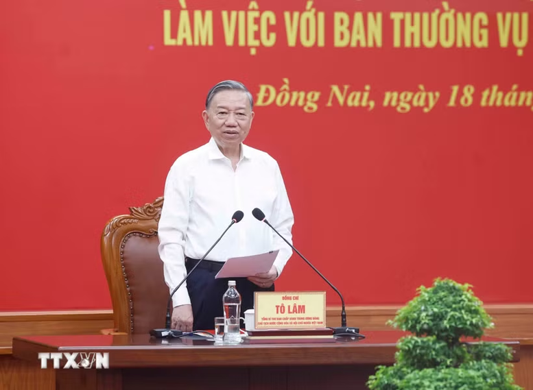 Tổng B&iacute; thư, Chủ tịch nước: Kiến tạo m&ocirc; h&igrave;nh tăng trưởng mới, đưa Đồng Nai vượt khỏi giới hạn trung t&acirc;m c&ocirc;ng nghiệp truyền thống- Ảnh 1.