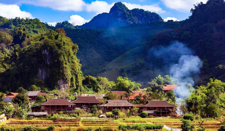 Một g&oacute;c l&agrave;ng du lịch cộng đồng Hữu Li&ecirc;n.