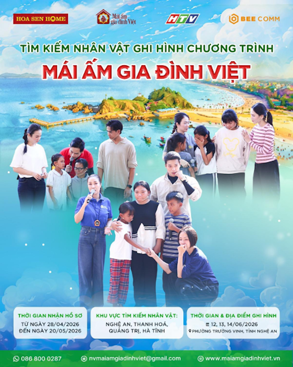 Thời gian t&igrave;m kiếm nh&acirc;n vật v&agrave; tổ chức ghi h&igrave;nh của chương tr&igrave;nh 'M&aacute;i ấm gia đ&igrave;nh Việt'.