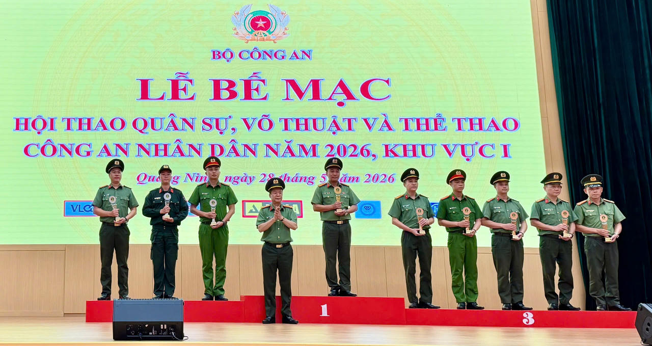 Bế mạc Hội thao Công an nhân dân năm 2026 – Khu vực I tại Quảng Ninh