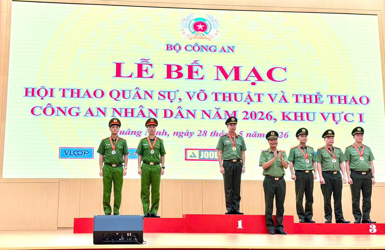 Bế mạc Hội thao Công an nhân dân năm 2026 – Khu vực I tại Quảng Ninh