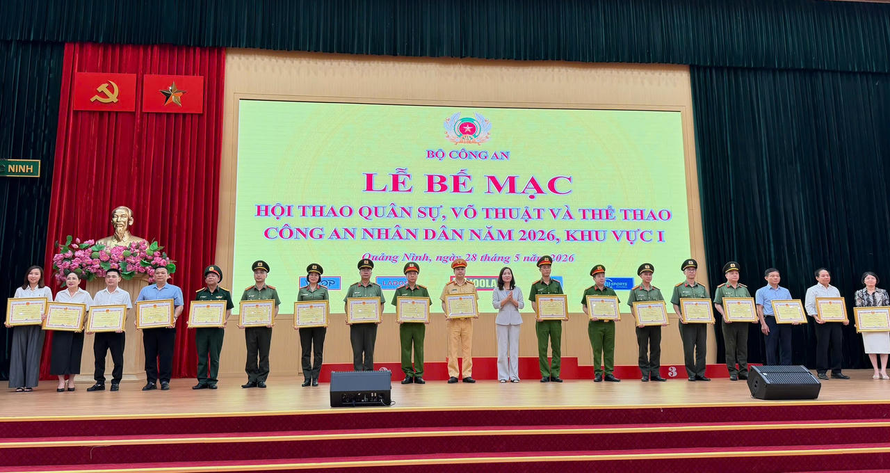 Bế mạc Hội thao Công an nhân dân năm 2026 – Khu vực I tại Quảng Ninh