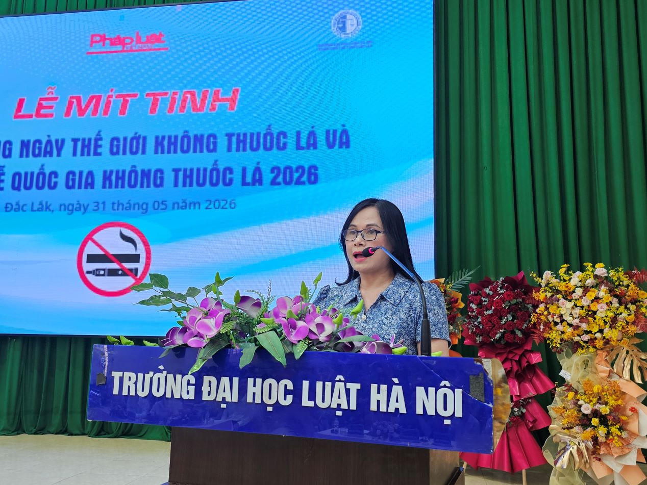 Ths. Nguyễn Thị Thu Hương - Đại diện Quỹ Ph&ograve;ng, chống t&aacute;c hại của thuốc l&aacute; (Bộ Y tế)