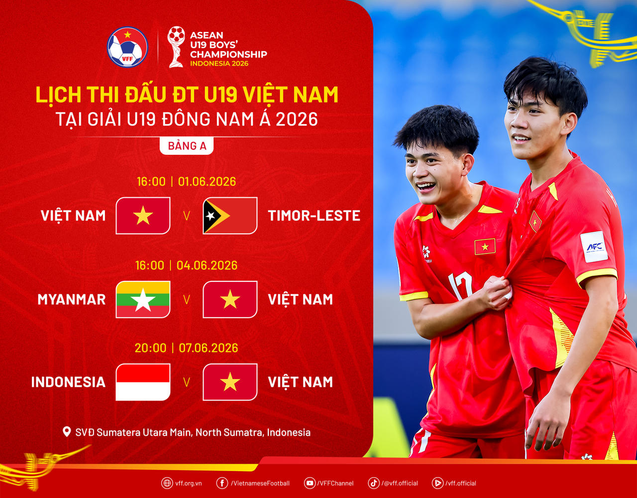 Tiền đạo C&ocirc;ng Hậu lập hat-trick cho U19
