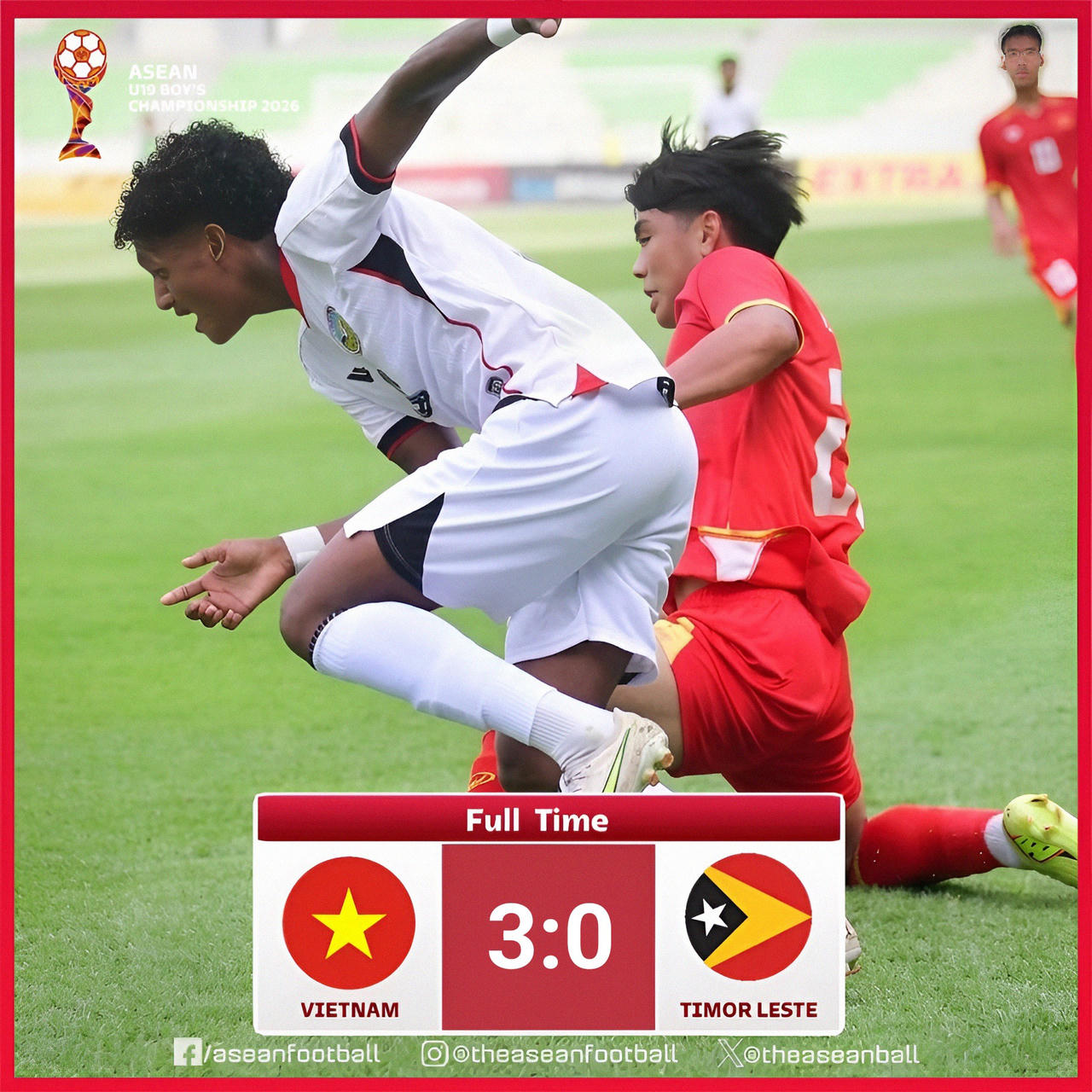 Tiền đạo C&ocirc;ng Hậu lập hat-trick cho U19