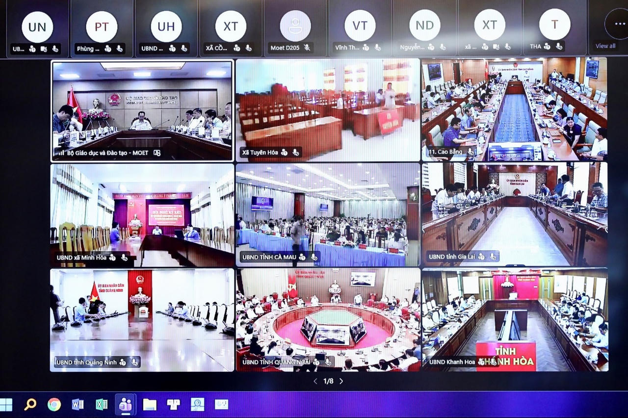 Địa phương dự hội nghị tại c&aacute;c điểm cầu trực tuyến&nbsp;