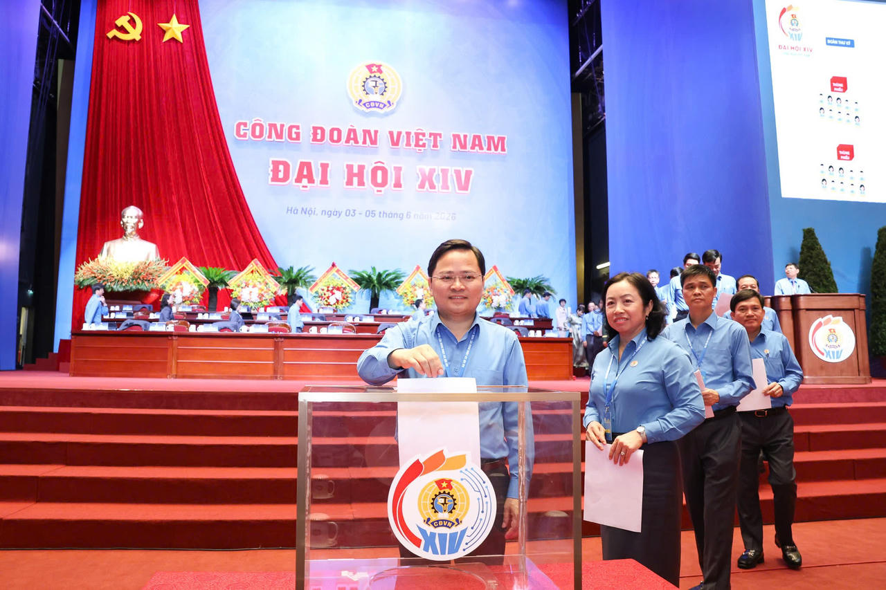 Thống nhất bầu 135 ủy viên Ban Chấp hành Tổng Liên đoàn Lao động Việt Nam khóa XIV