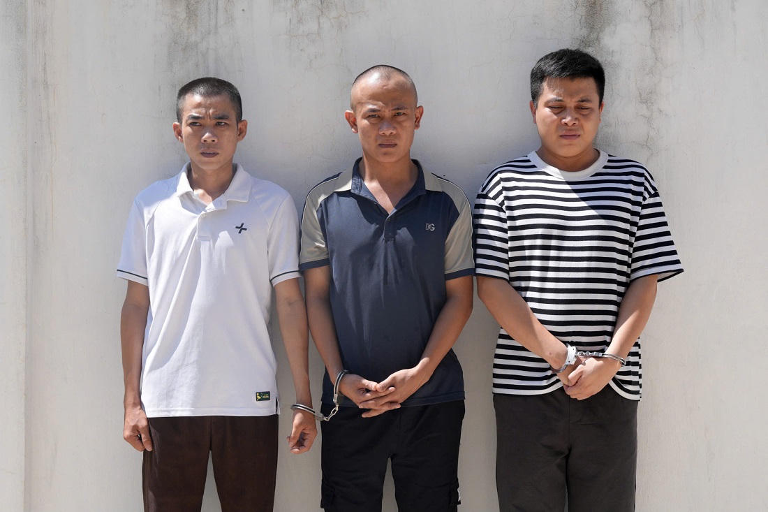Ba đối tượng cầm đầu trong đường d&acirc;y bị bắt&nbsp;(ảnh C&ocirc;ng an cung cấp)